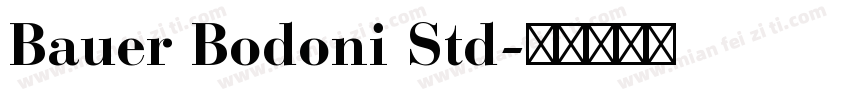 Bauer Bodoni Std字体转换